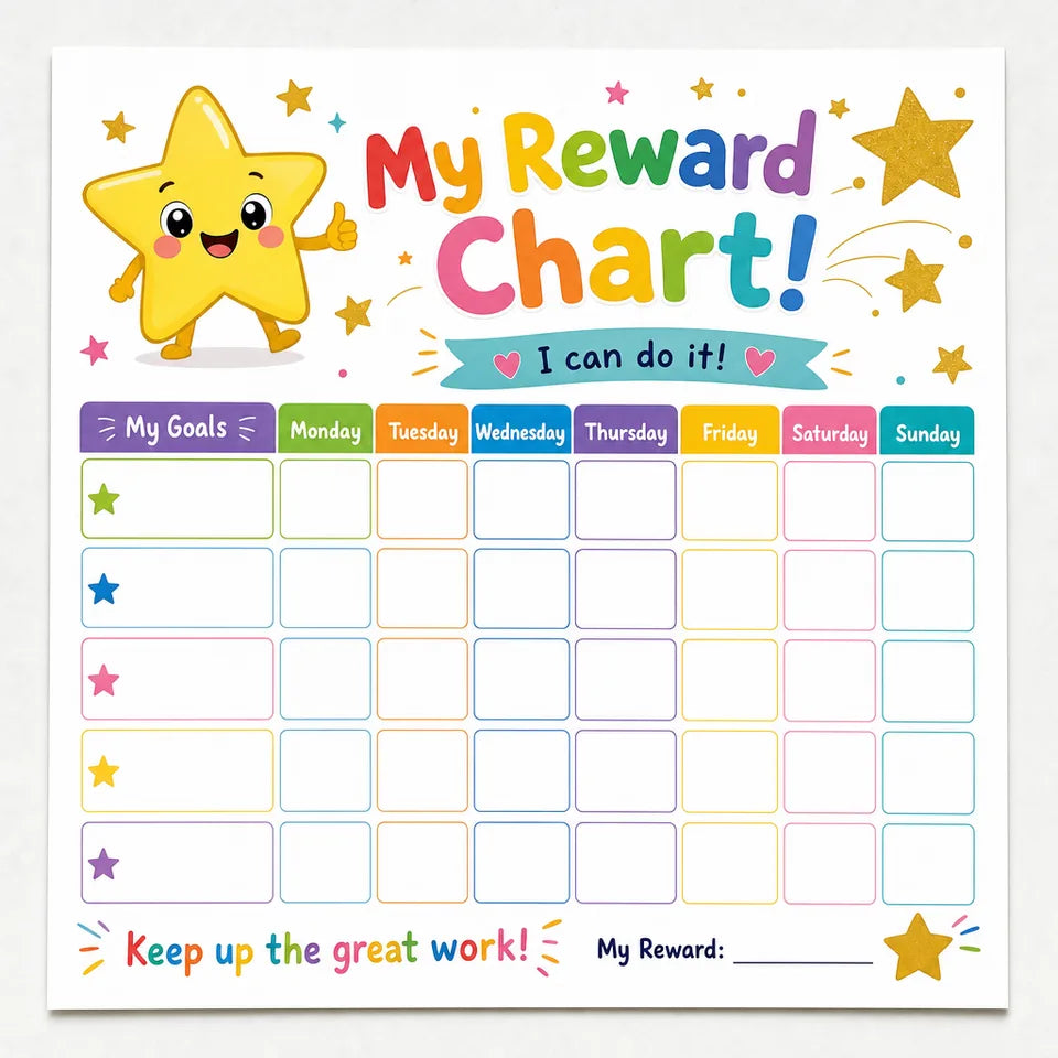 Reward sticker chart printable