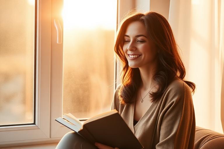 Woman feeling free and empowered